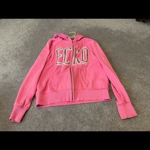 Pink sweatshirt with sequins